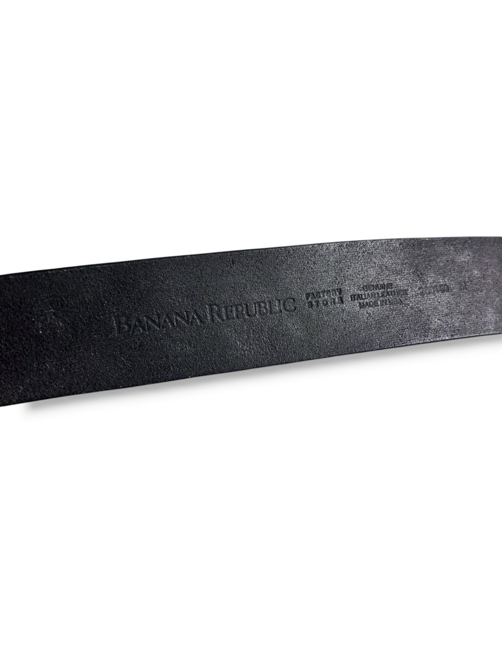 BANANA REPUBLIC Black Western Scrollwork Tooled Leather Belt Oval Brass Buckle - Picture 6 of 11